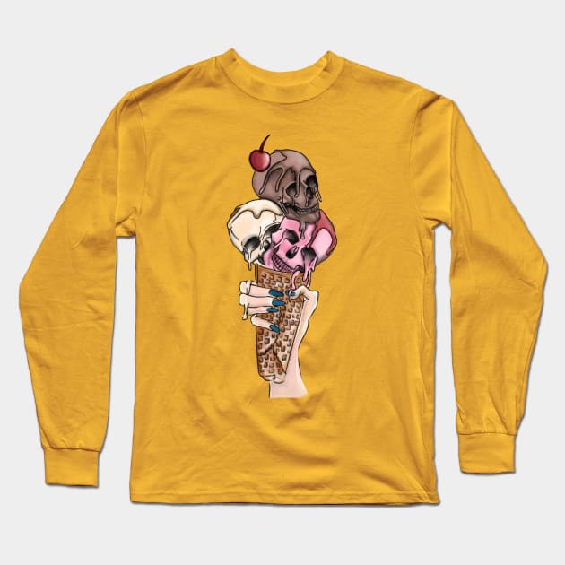 Ice Cream II Long Sleeve T-Shirt by Sarri